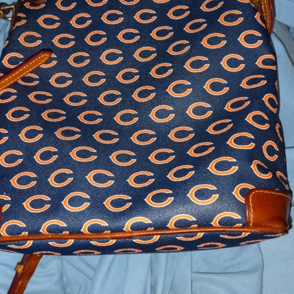 Dooney & Bourke Navy and Orange Crossbody Bag - Picture 3 of 6